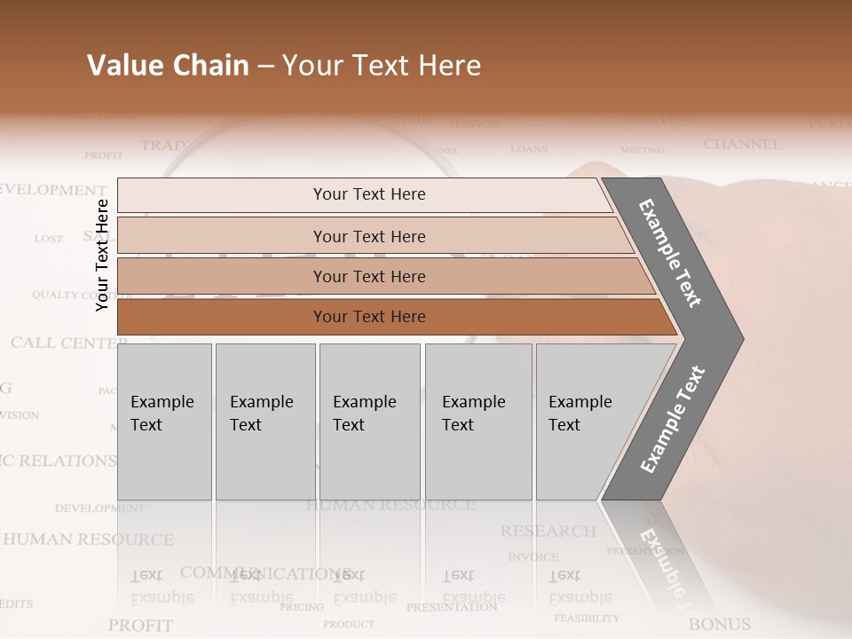 Letter Collection Lens PowerPoint Template