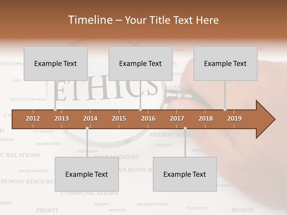Letter Collection Lens PowerPoint Template