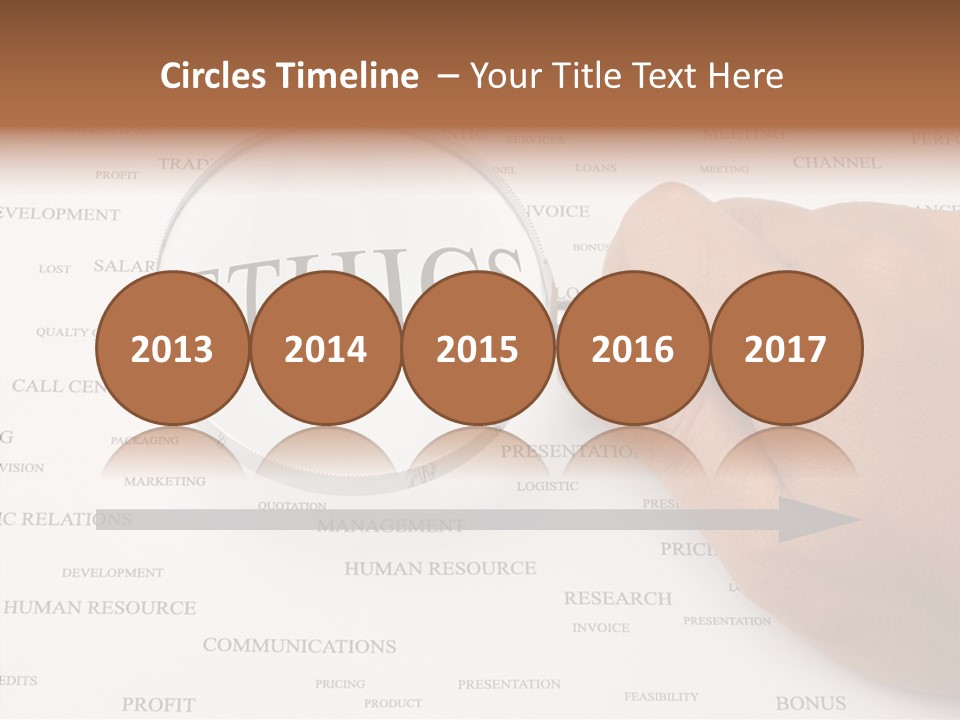 Letter Collection Lens PowerPoint Template