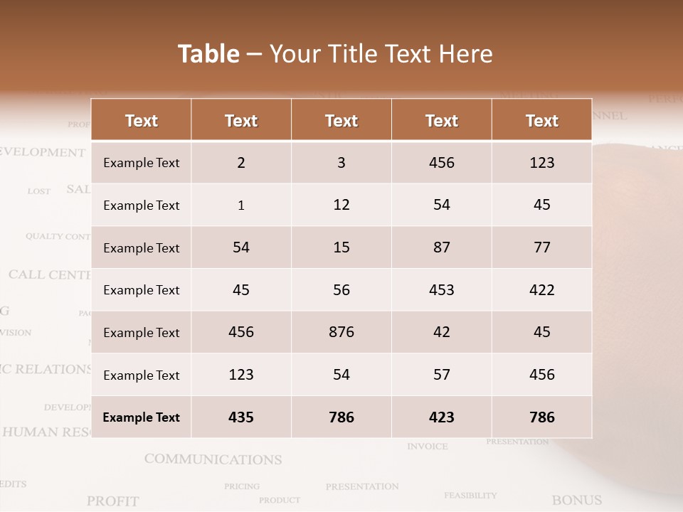 Letter Collection Lens PowerPoint Template