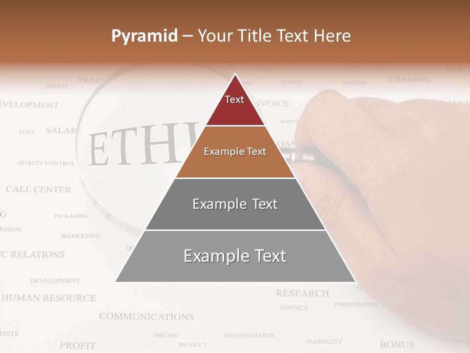 Letter Collection Lens PowerPoint Template