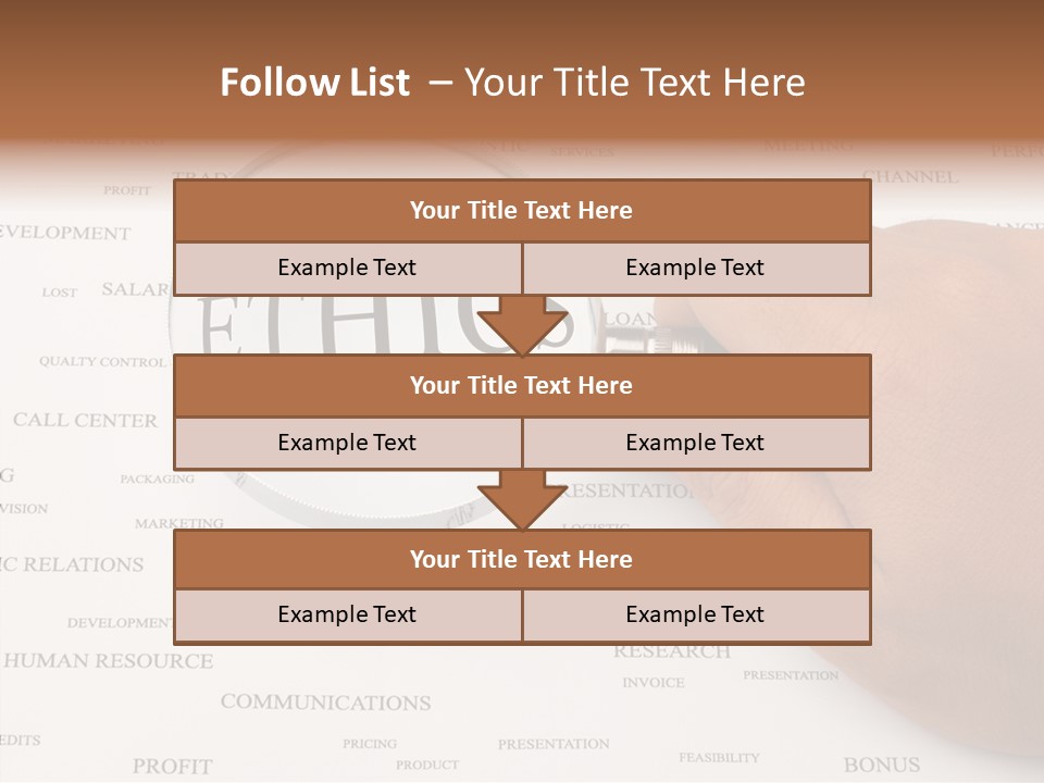 Letter Collection Lens PowerPoint Template