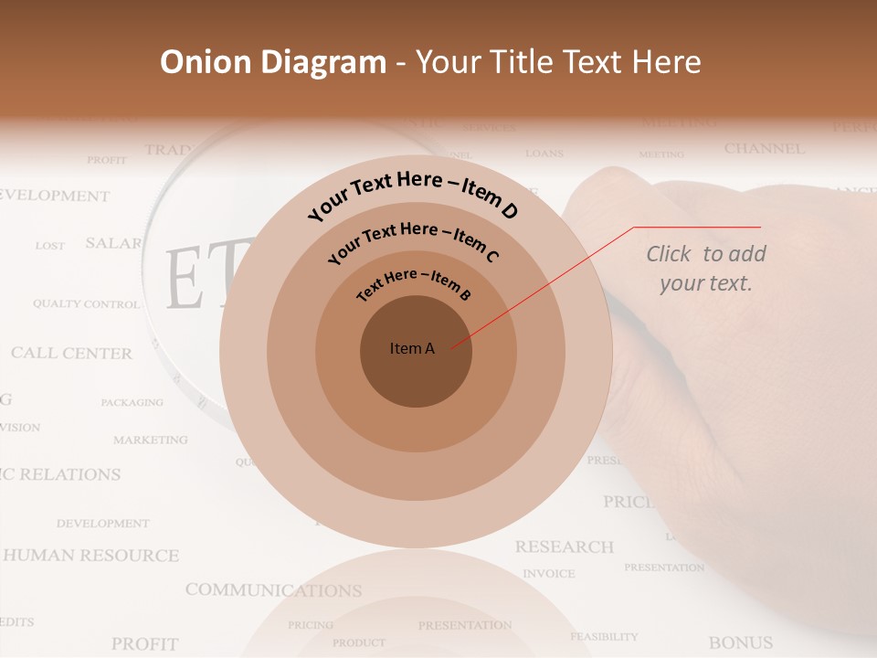 Letter Collection Lens PowerPoint Template