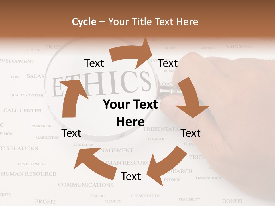 Letter Collection Lens PowerPoint Template