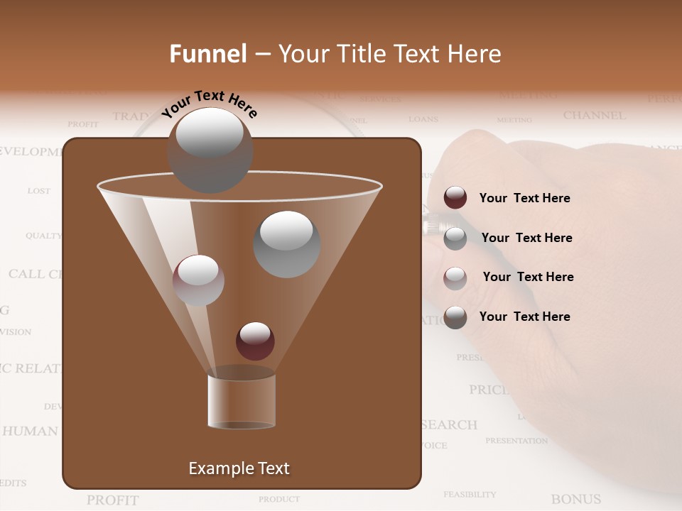 Letter Collection Lens PowerPoint Template