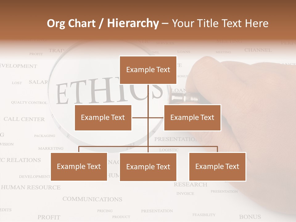 Letter Collection Lens PowerPoint Template