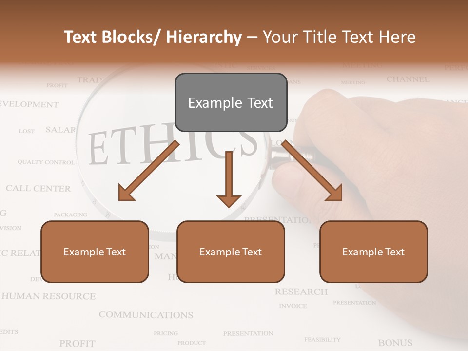 Letter Collection Lens PowerPoint Template