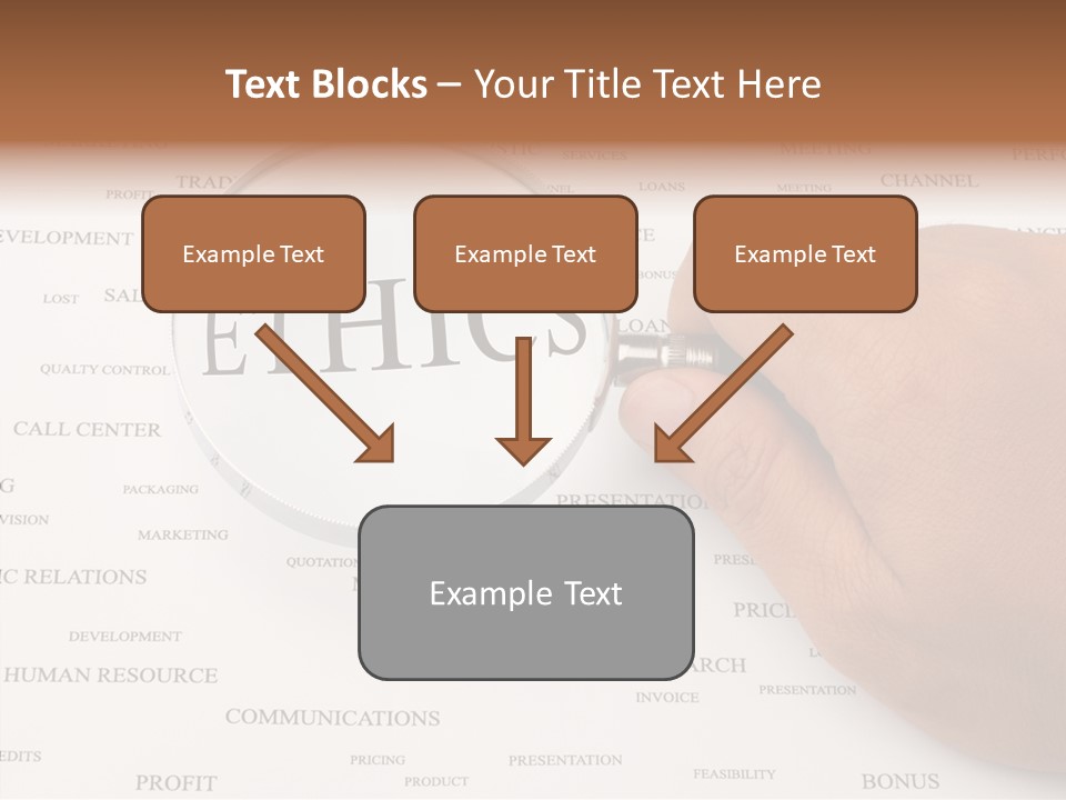 Letter Collection Lens PowerPoint Template