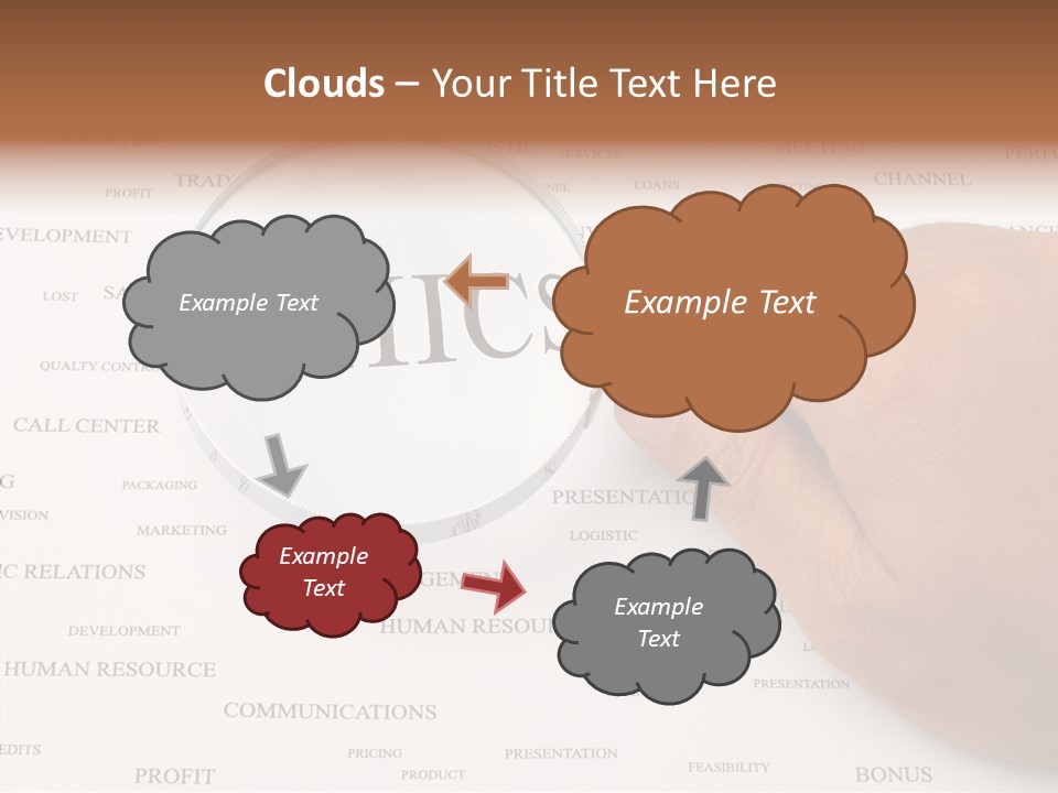 Letter Collection Lens PowerPoint Template