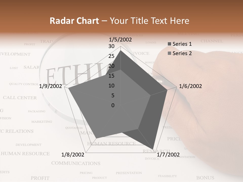 Letter Collection Lens PowerPoint Template