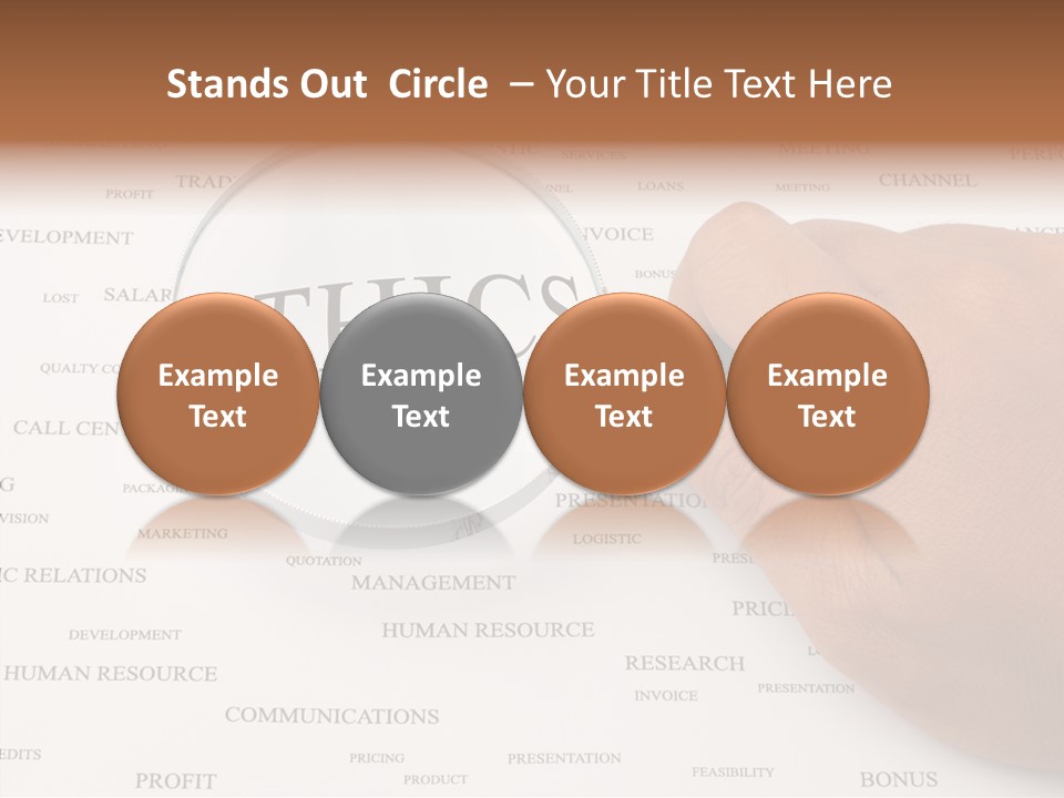 Letter Collection Lens PowerPoint Template