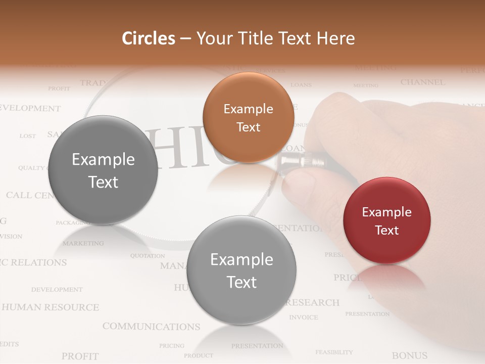 Letter Collection Lens PowerPoint Template