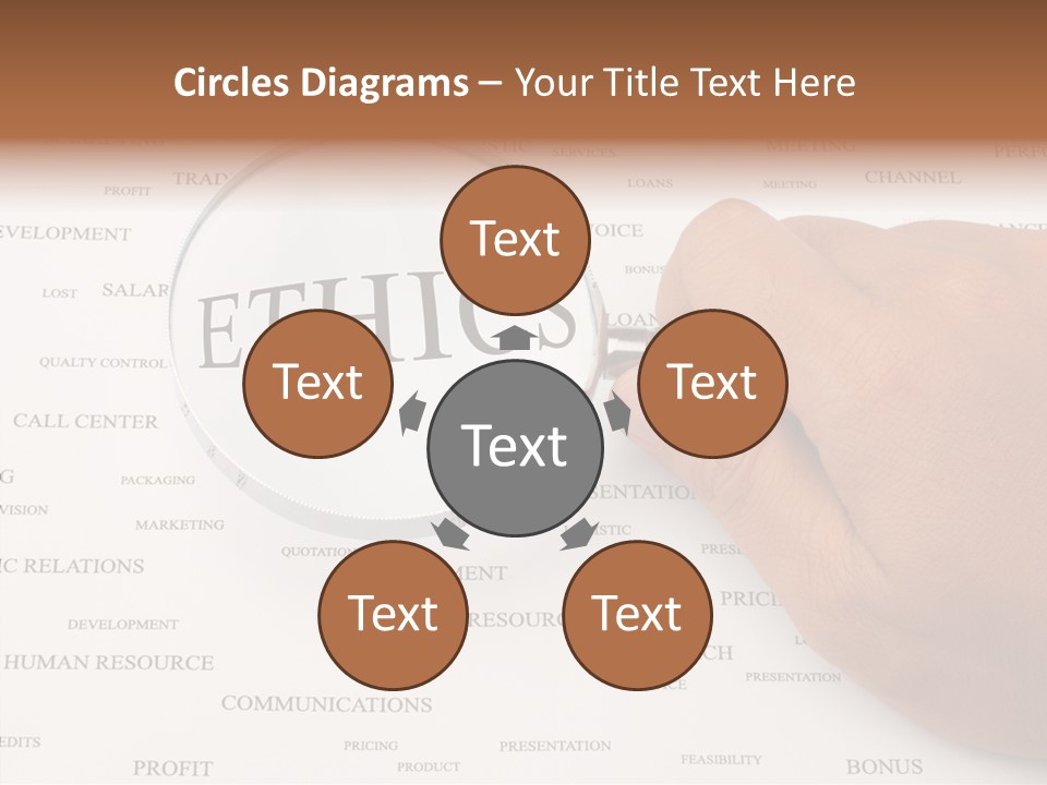 Letter Collection Lens PowerPoint Template