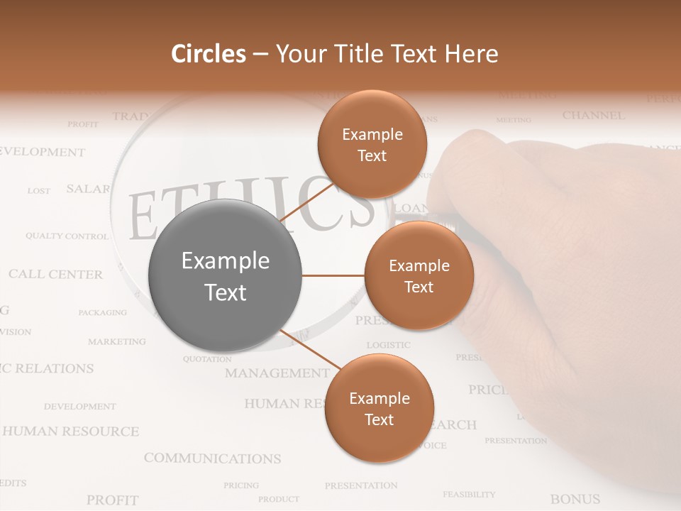 Letter Collection Lens PowerPoint Template