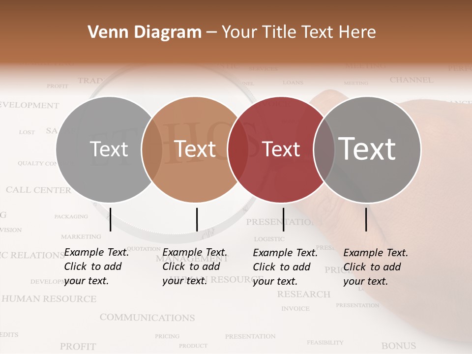 Letter Collection Lens PowerPoint Template