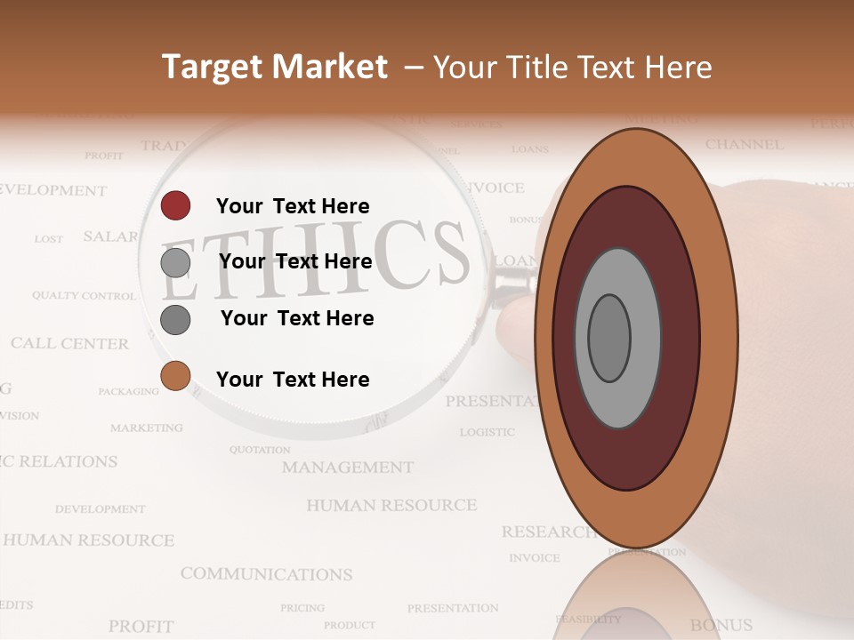 Letter Collection Lens PowerPoint Template