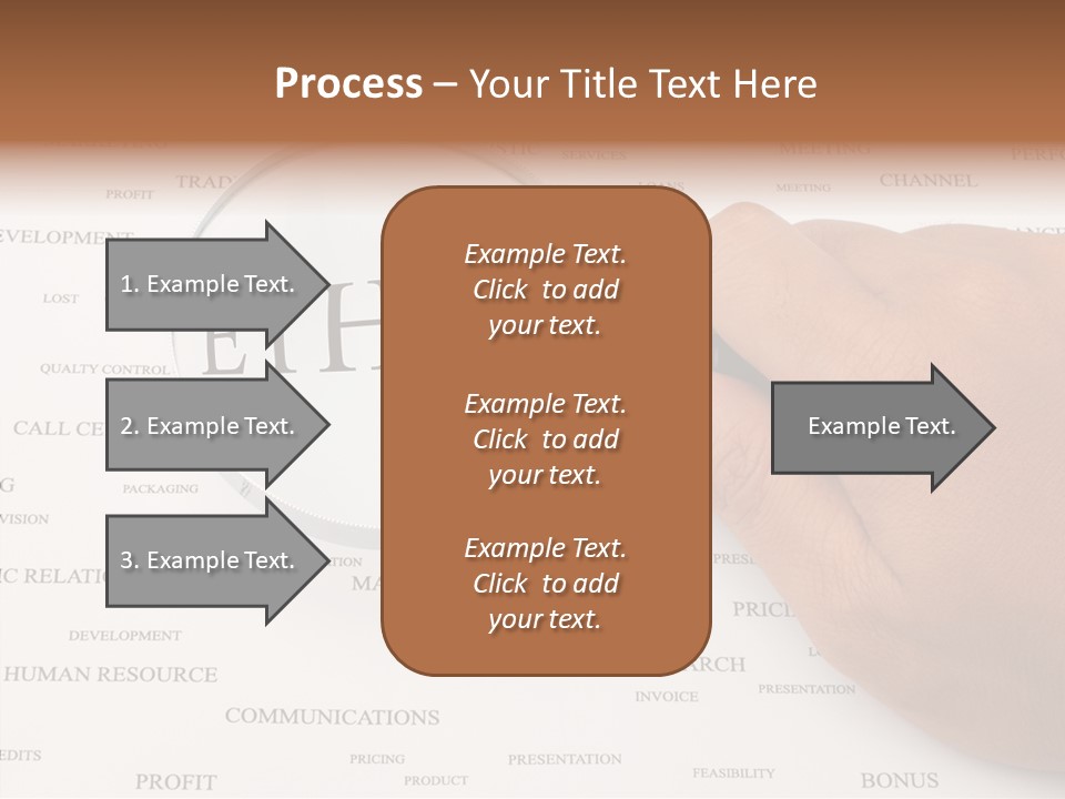 Letter Collection Lens PowerPoint Template