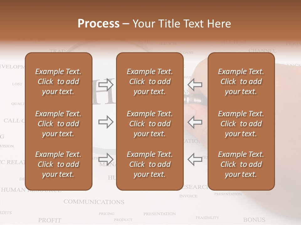 Letter Collection Lens PowerPoint Template