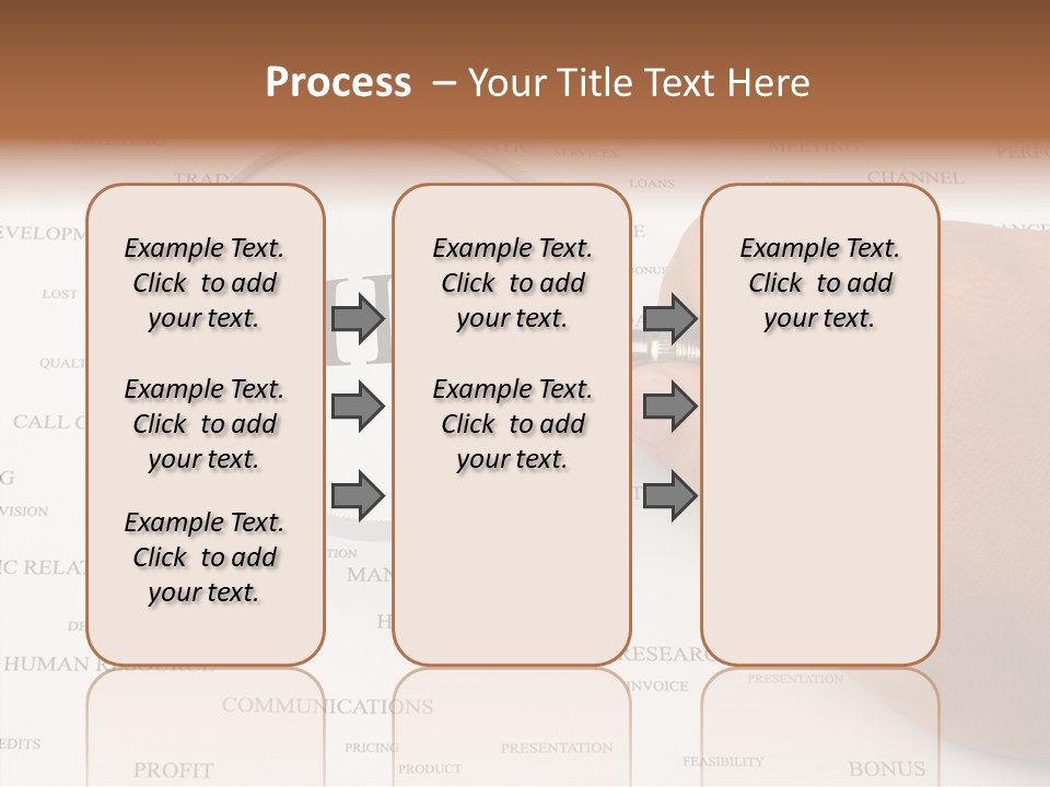 Letter Collection Lens PowerPoint Template