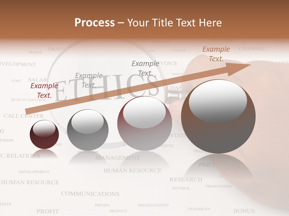 Letter Collection Lens PowerPoint Template