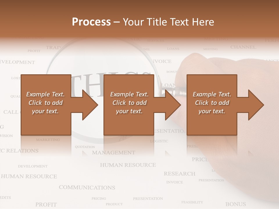 Letter Collection Lens PowerPoint Template