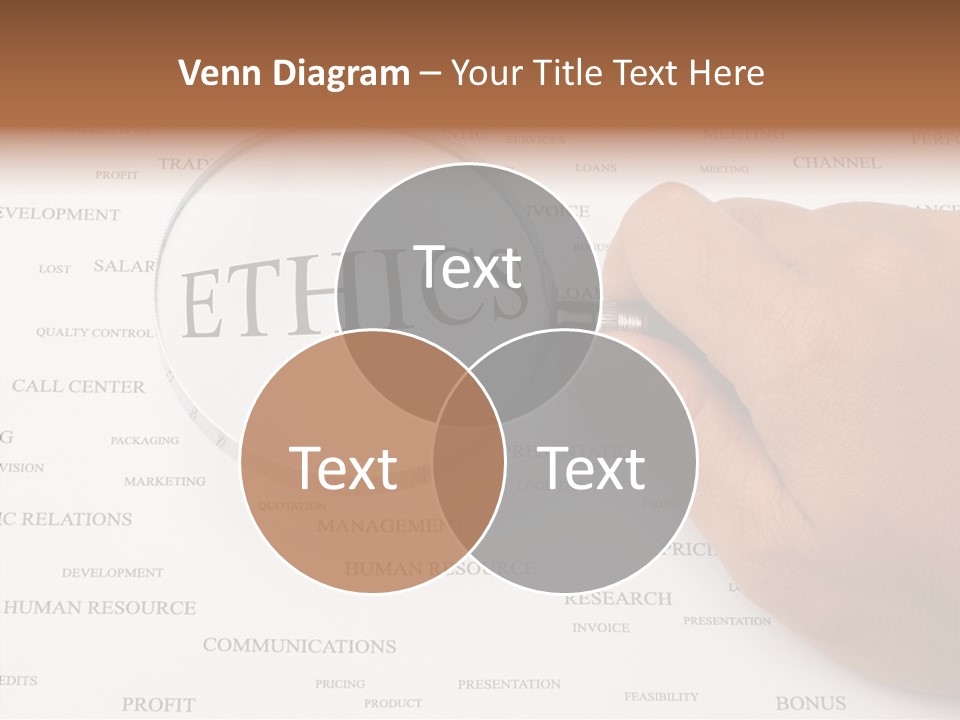 Letter Collection Lens PowerPoint Template
