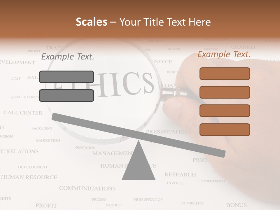 Letter Collection Lens PowerPoint Template