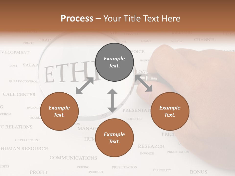 Letter Collection Lens PowerPoint Template