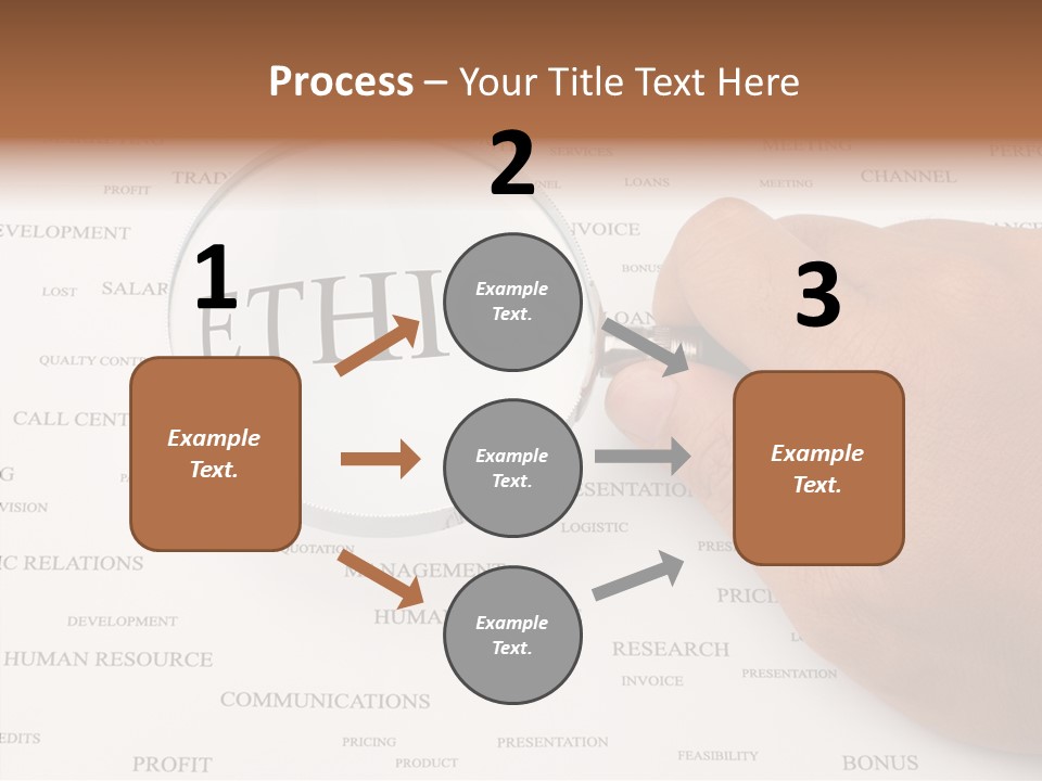 Letter Collection Lens PowerPoint Template