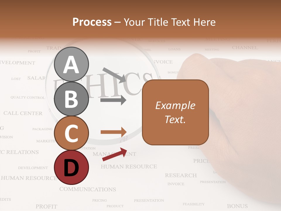 Letter Collection Lens PowerPoint Template