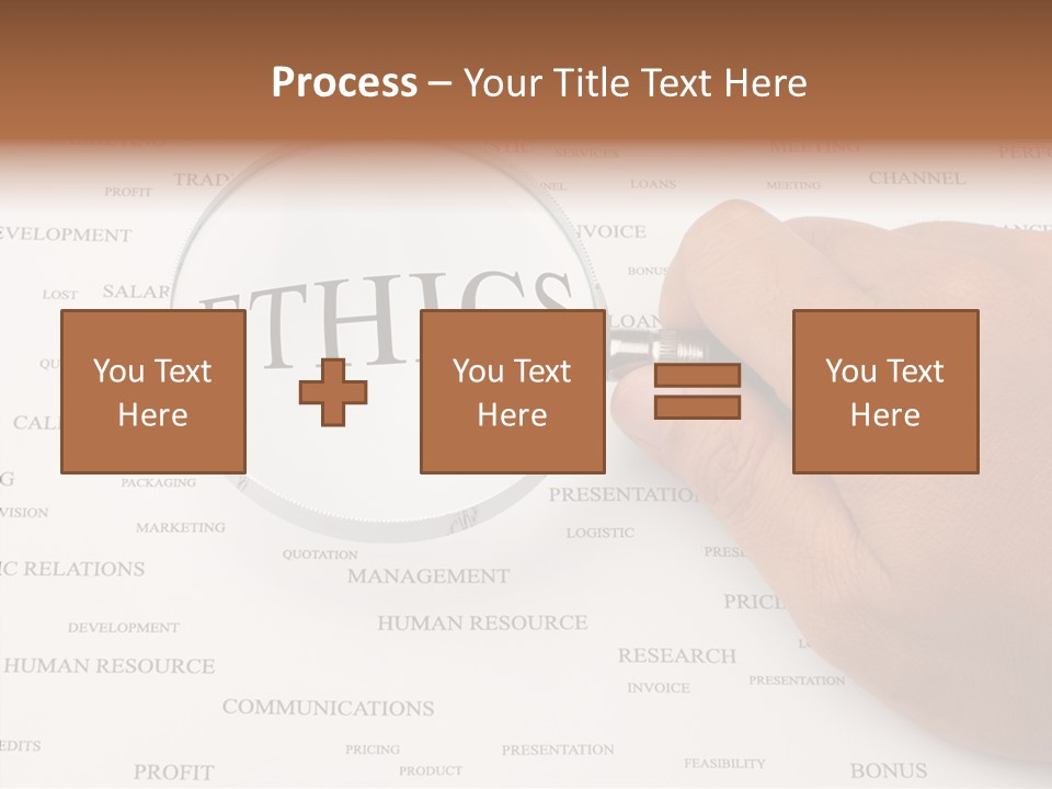 Letter Collection Lens PowerPoint Template