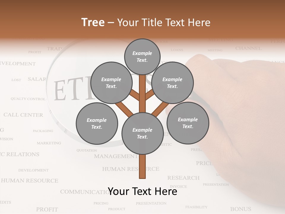 Letter Collection Lens PowerPoint Template
