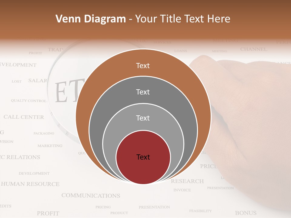 Letter Collection Lens PowerPoint Template