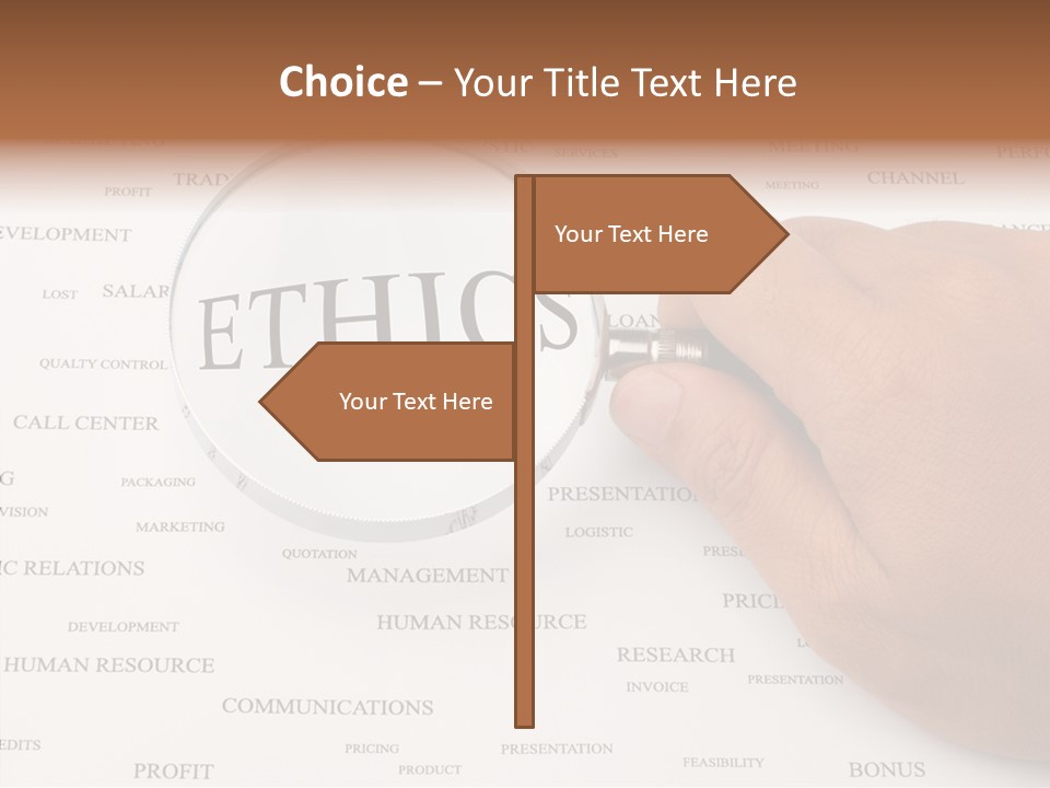 Letter Collection Lens PowerPoint Template