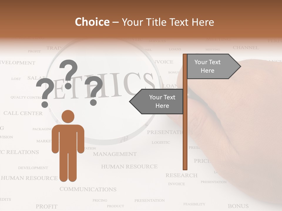 Letter Collection Lens PowerPoint Template