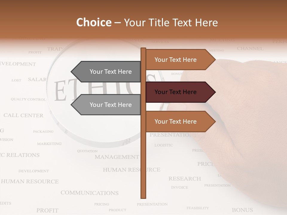 Letter Collection Lens PowerPoint Template