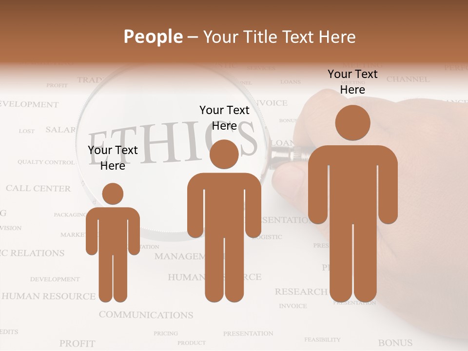 Letter Collection Lens PowerPoint Template