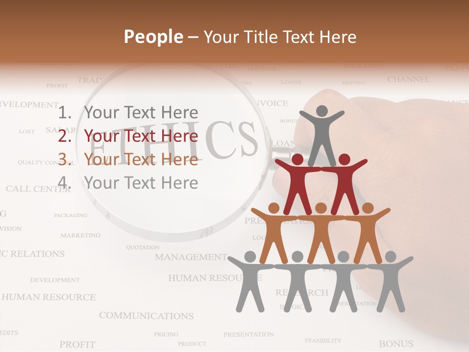 Letter Collection Lens PowerPoint Template