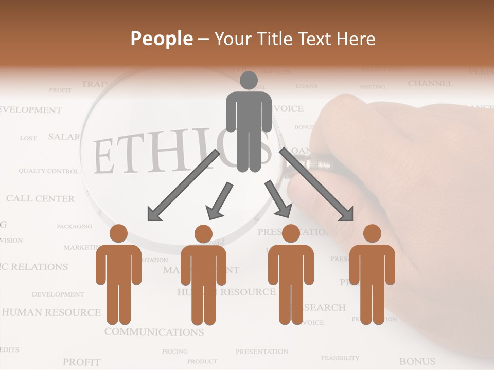 Letter Collection Lens PowerPoint Template