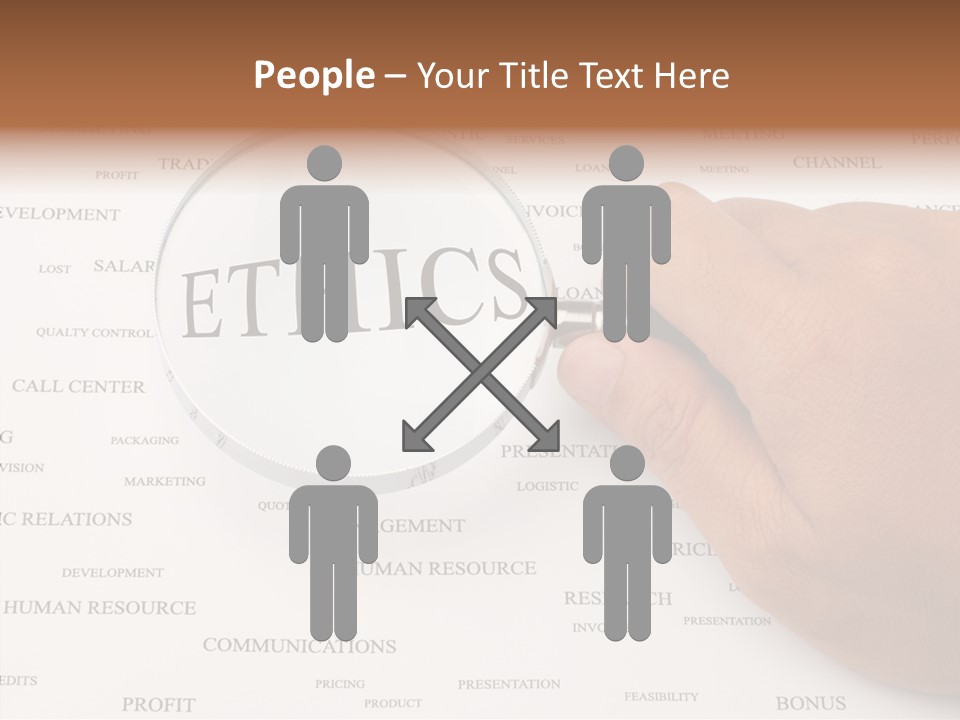 Letter Collection Lens PowerPoint Template