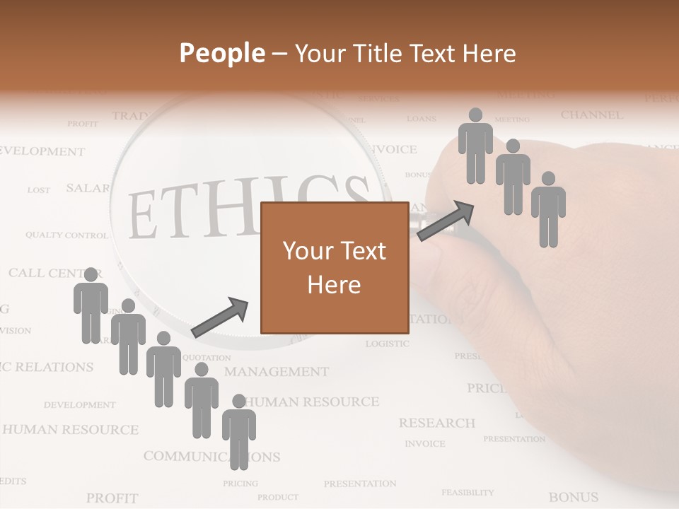 Letter Collection Lens PowerPoint Template