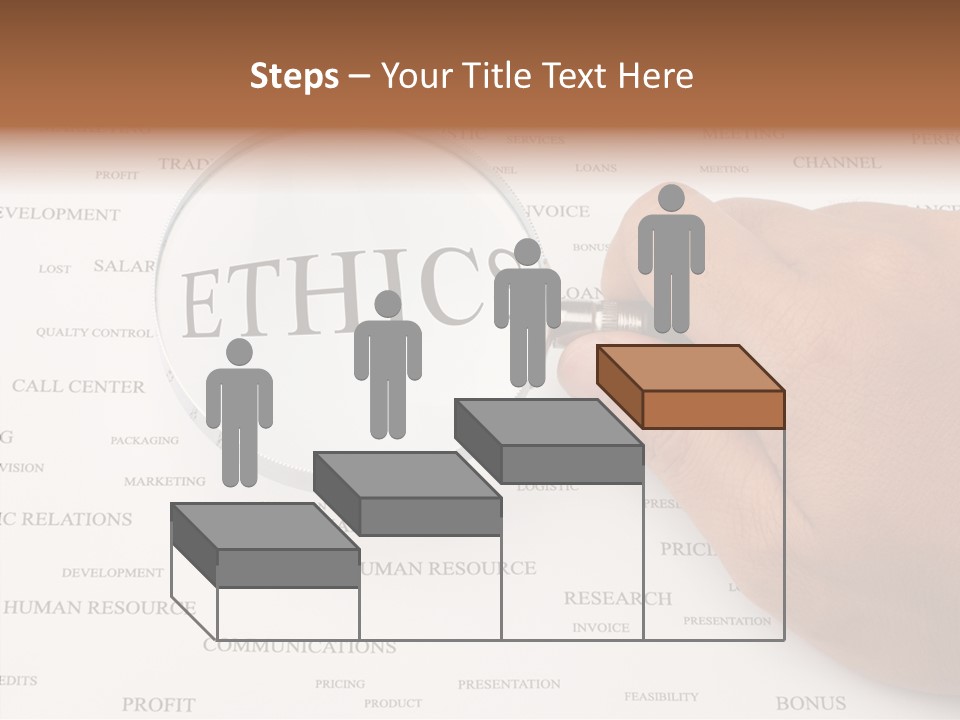 Letter Collection Lens PowerPoint Template