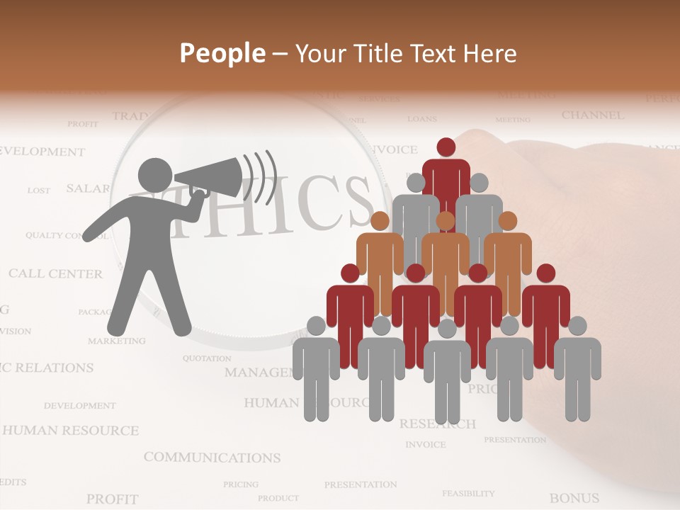 Letter Collection Lens PowerPoint Template