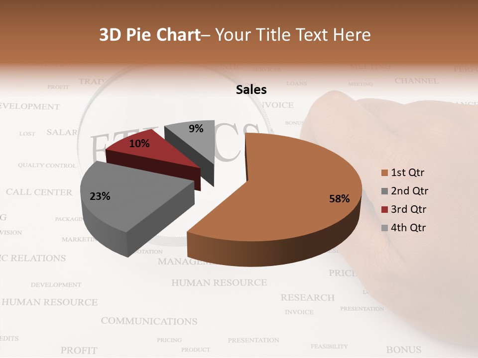 Letter Collection Lens PowerPoint Template