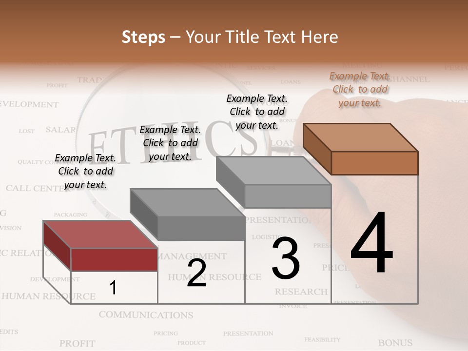 Letter Collection Lens PowerPoint Template