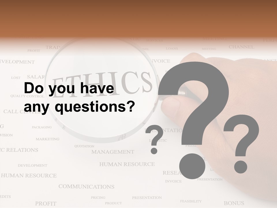 Letter Collection Lens PowerPoint Template