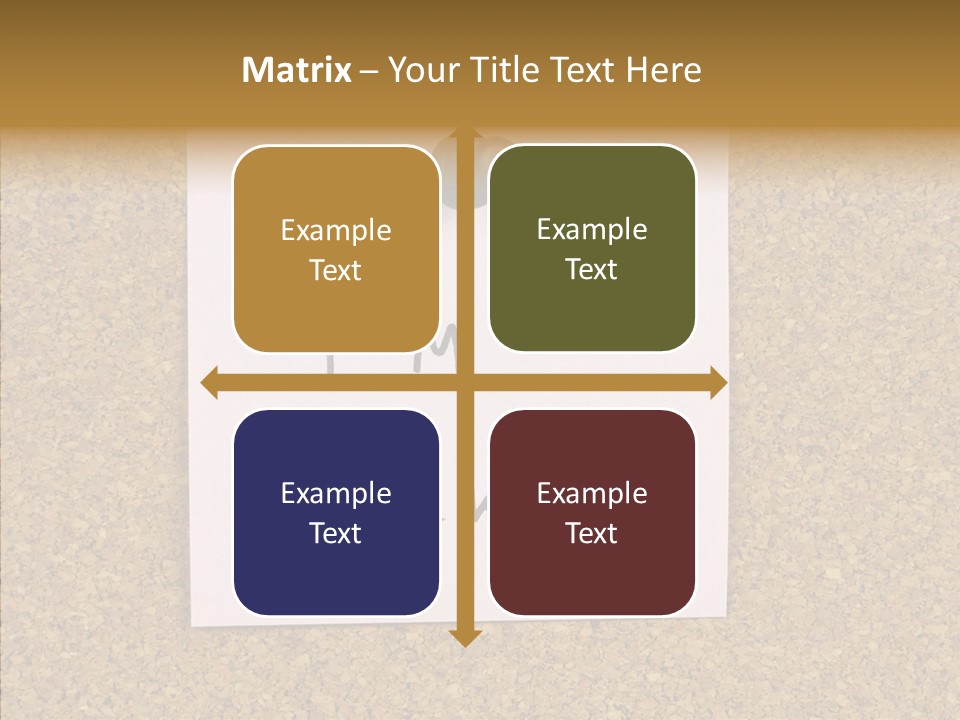 Pinned Work Adhesive PowerPoint Template