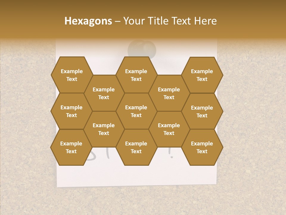 Pinned Work Adhesive PowerPoint Template