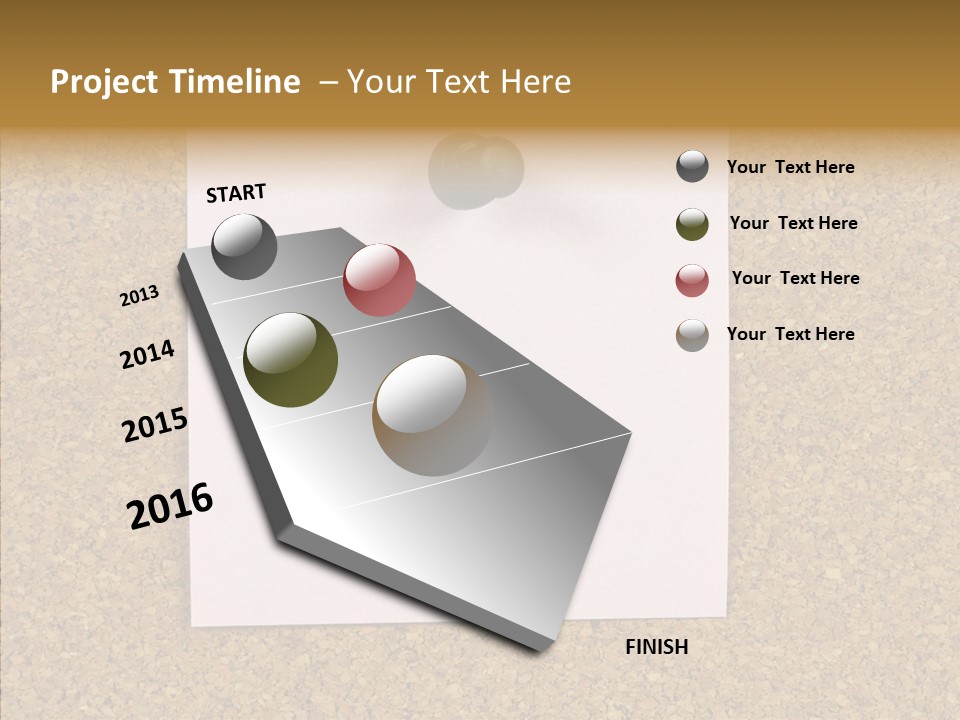 Pinned Work Adhesive PowerPoint Template