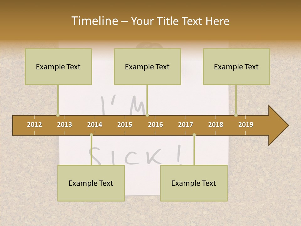 Pinned Work Adhesive PowerPoint Template